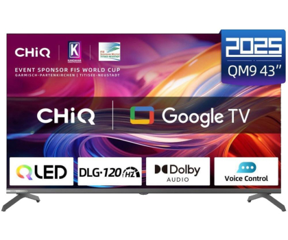 Telewizor ChiQ U43QM9V 43" QLED UHD Google Metal Frameless